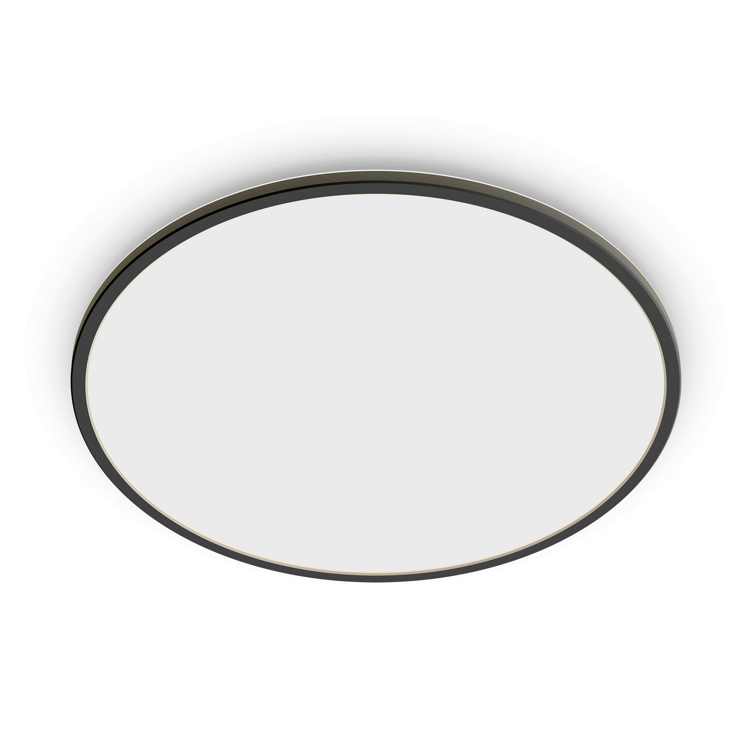 LED-DECKENLEUCHTE Superslim CL550 25/25/2,3 cm   - Schwarz, Basics, Metall (25/25/2,3cm)