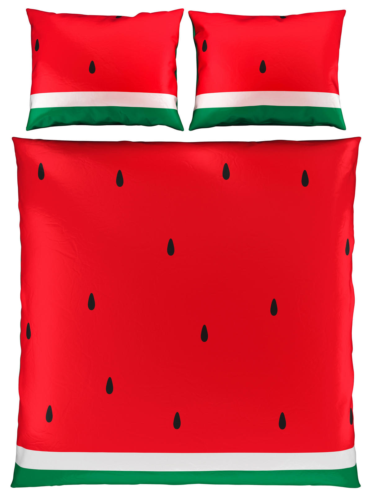 POSTELJINA SA DVA LICA WATERMELON 200/200 cm saten višebojna  - višebojna, Konvencionalno, tekstil (200/200cm) - Esposa