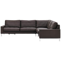 ECKSOFA Braun Echtleder  - Braun, KONVENTIONELL, Leder (280/252cm) - Erpo