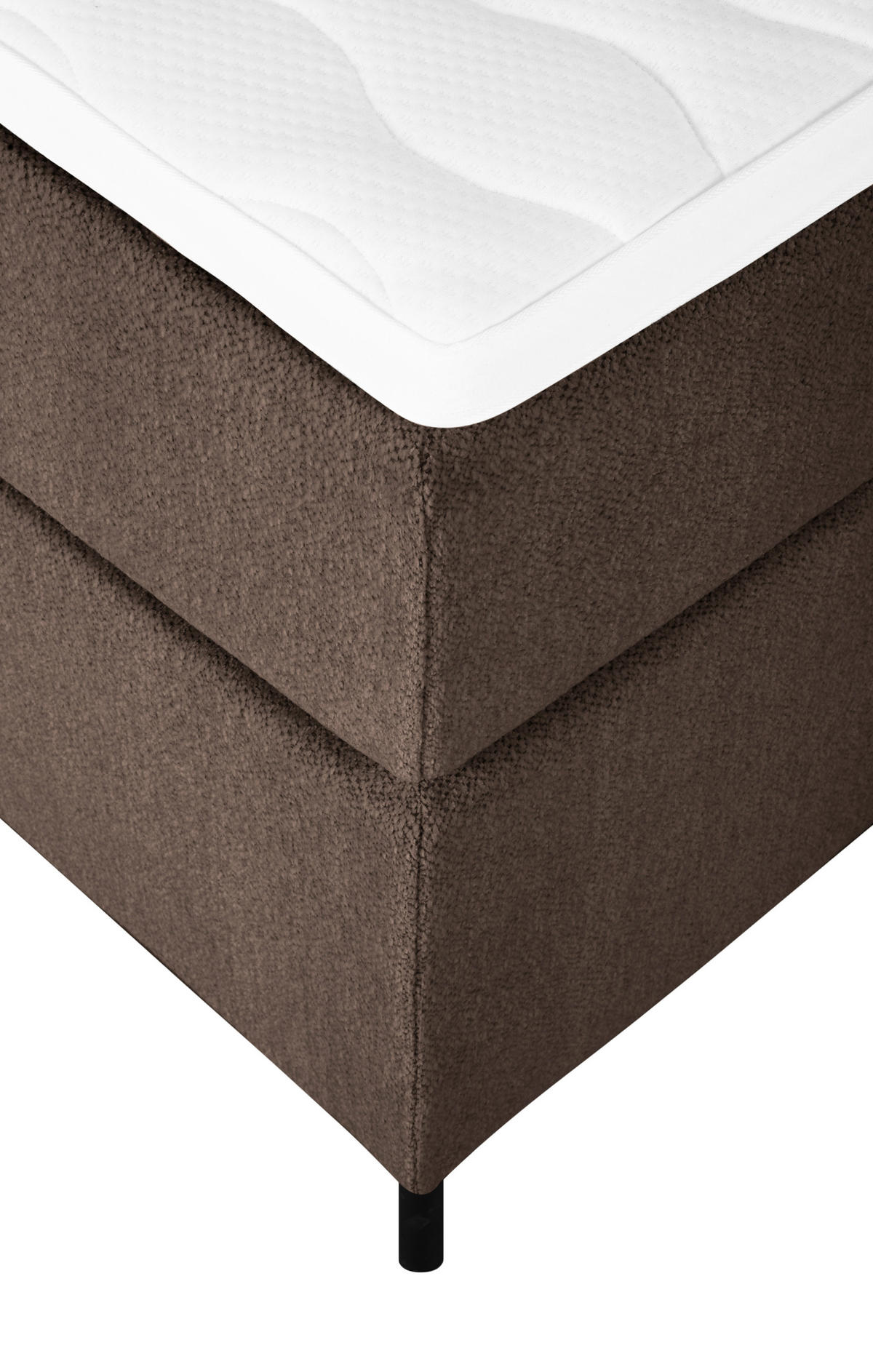 BOXSPRINGBETT 180/200 cm  in Braun  - Schwarz/Braun, Modern, Textil (180/200cm) - MID.YOU