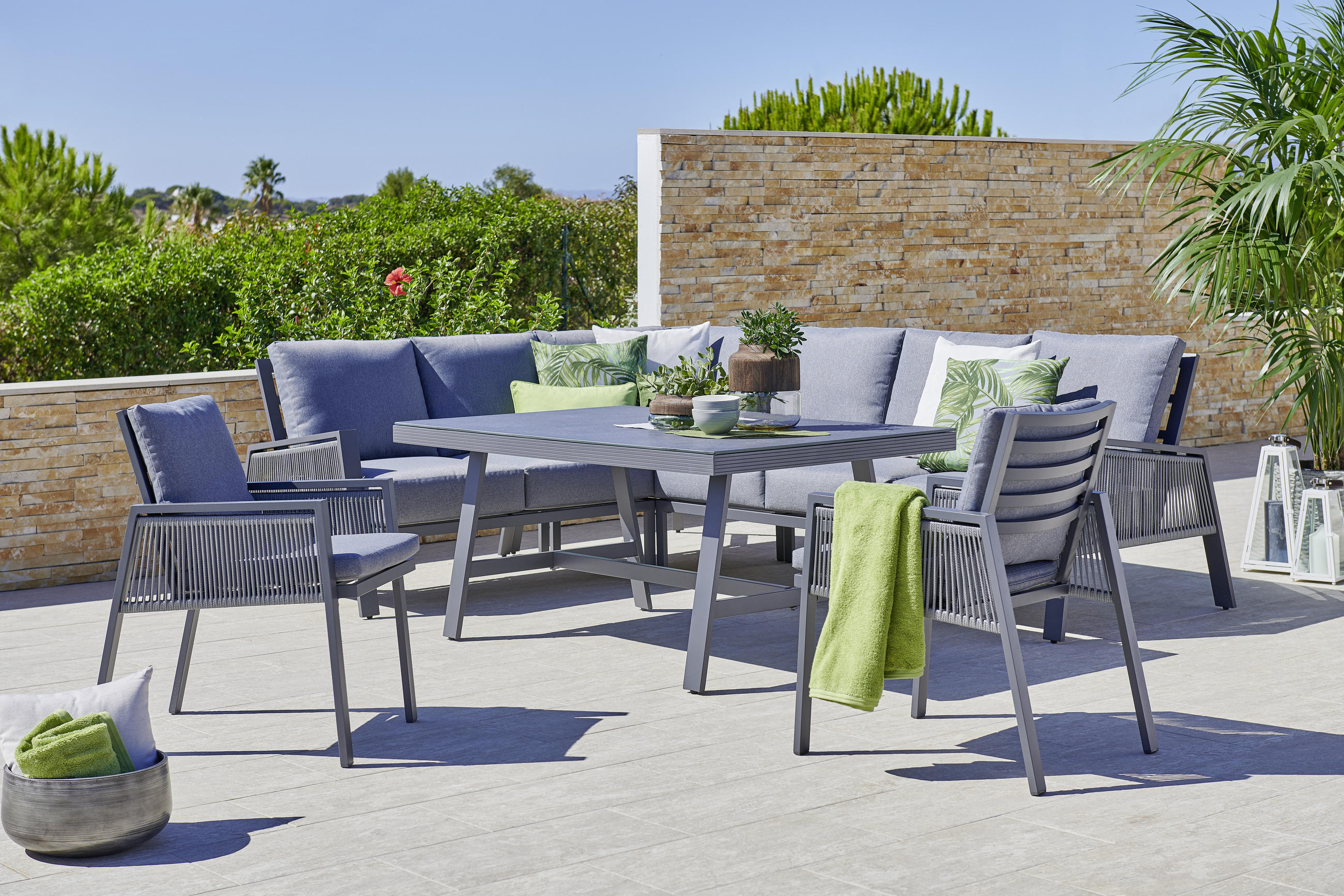 LOUNGE FOTELJA antracit, siva - siva/antracit, Moderno, metal/tekstil (69/85/56cm) - Amatio
