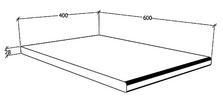ARBEITSPLATTE - Weiß, KONVENTIONELL (40/2,8/60cm) - MID.YOU