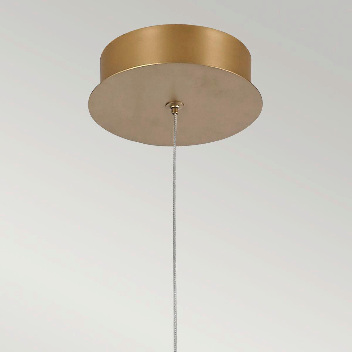 LED-HÄNGELEUCHTE 21/63,5/63,5 cm    - Goldfarben, Design, Kunststoff/Metall (21/63,5/63,5cm) - Elstead Lighting