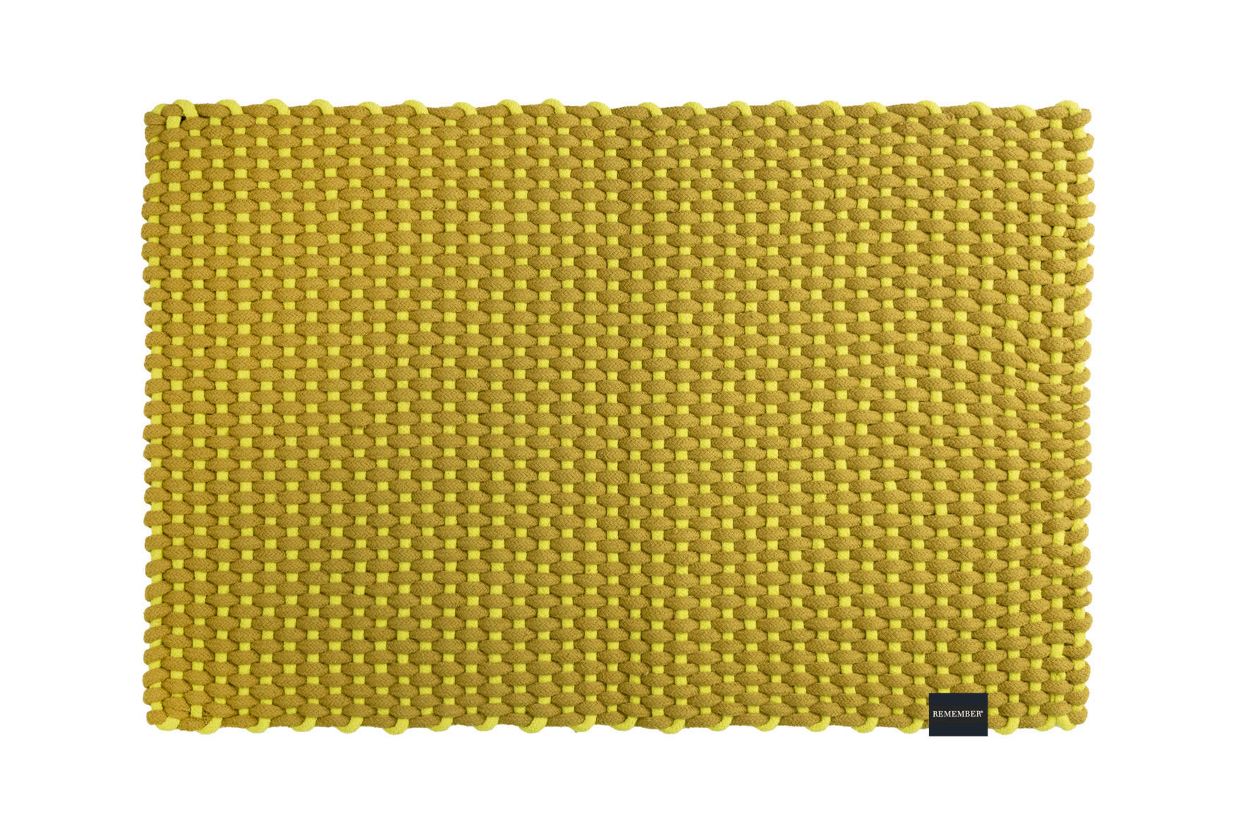 FUßMATTE  90/58 cm  Limette  - Limette, Basics, Kunststoff/Textil (90/58cm)