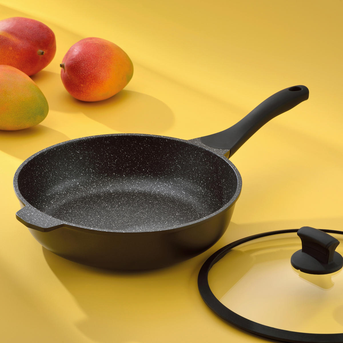 BRATPFANNE  - Schwarz, KONVENTIONELL, Metall (32/6.5cm) - Kela