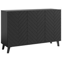 SIDEBOARD 120/78/39,1 cm  in Schwarz  - Schwarz, Design, Holzwerkstoff/Kunststoff (120/78/39,1cm) - Livetastic