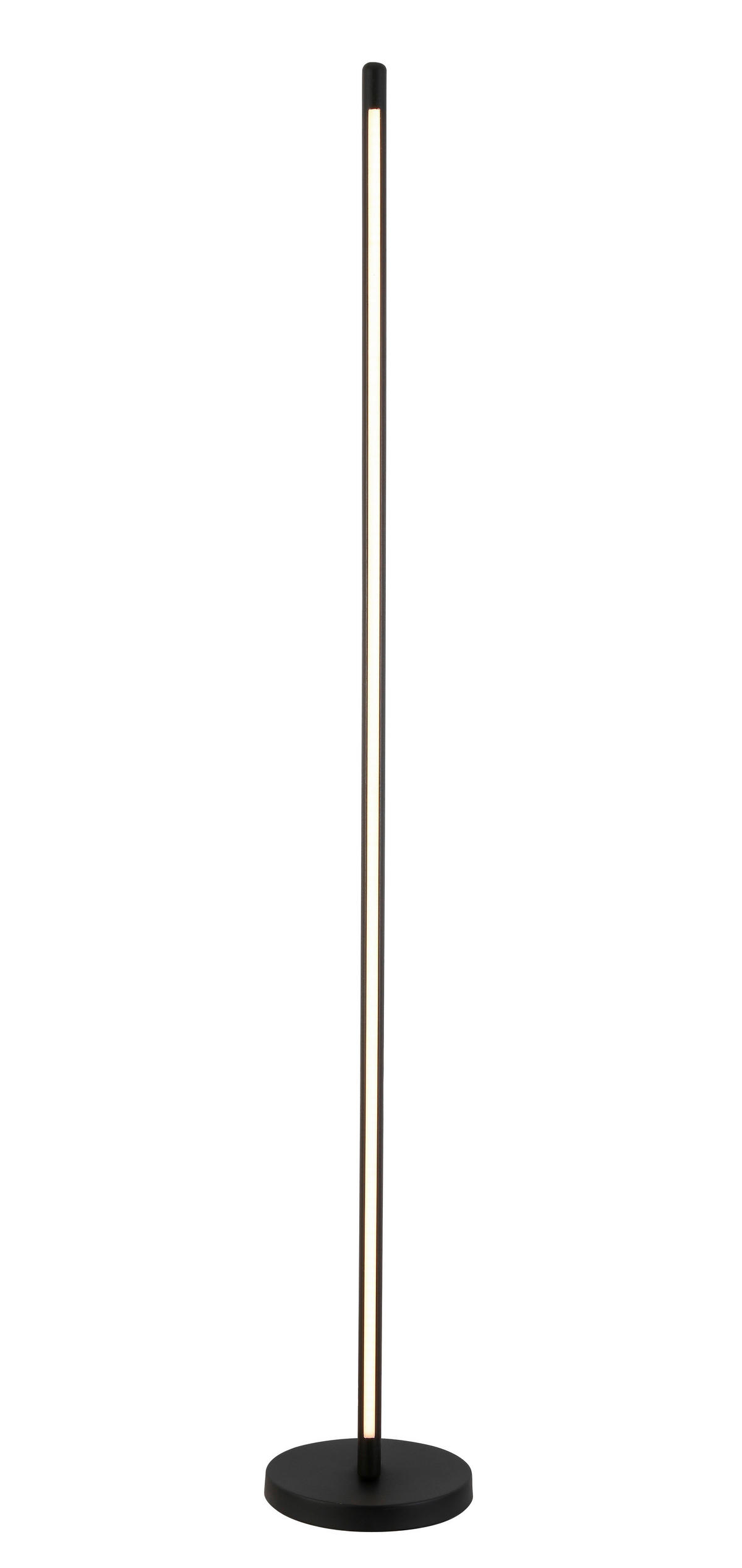 STOJACÍ LED SVÍTIDLO, 25/151 cm  - černá, Trend, kov/dřevo (25/151cm) - Novel