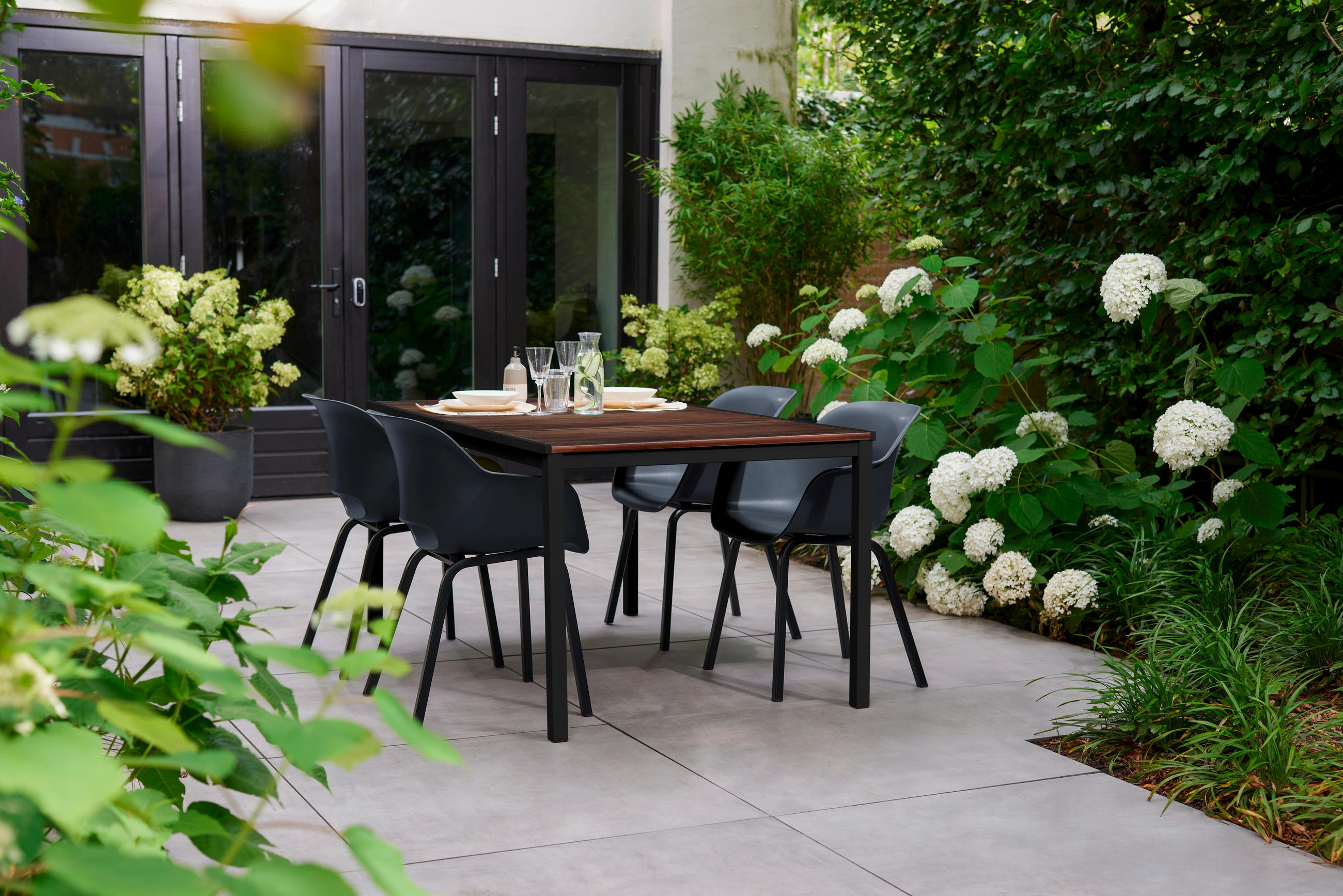 GARTENTISCH Kunststoff rechteckig  - Walnussfarben, MODERN, Kunststoff (160/75/95cm) - Ambia Garden