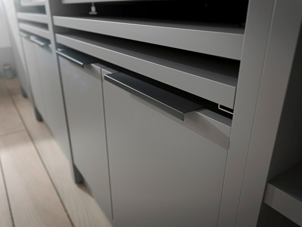 WASCHMASCHINENSCHRANK 70/150/68 cm  in Grau  - Schwarz/Grau, Basics, Holzwerkstoff/Kunststoff (70/150/68cm) - MID.YOU