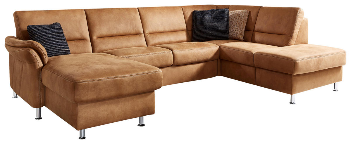 SOFFA - aluminiumfärg/rostfärgad, Klassisk, metall/textil (173/321/203cm) - Beldomo System