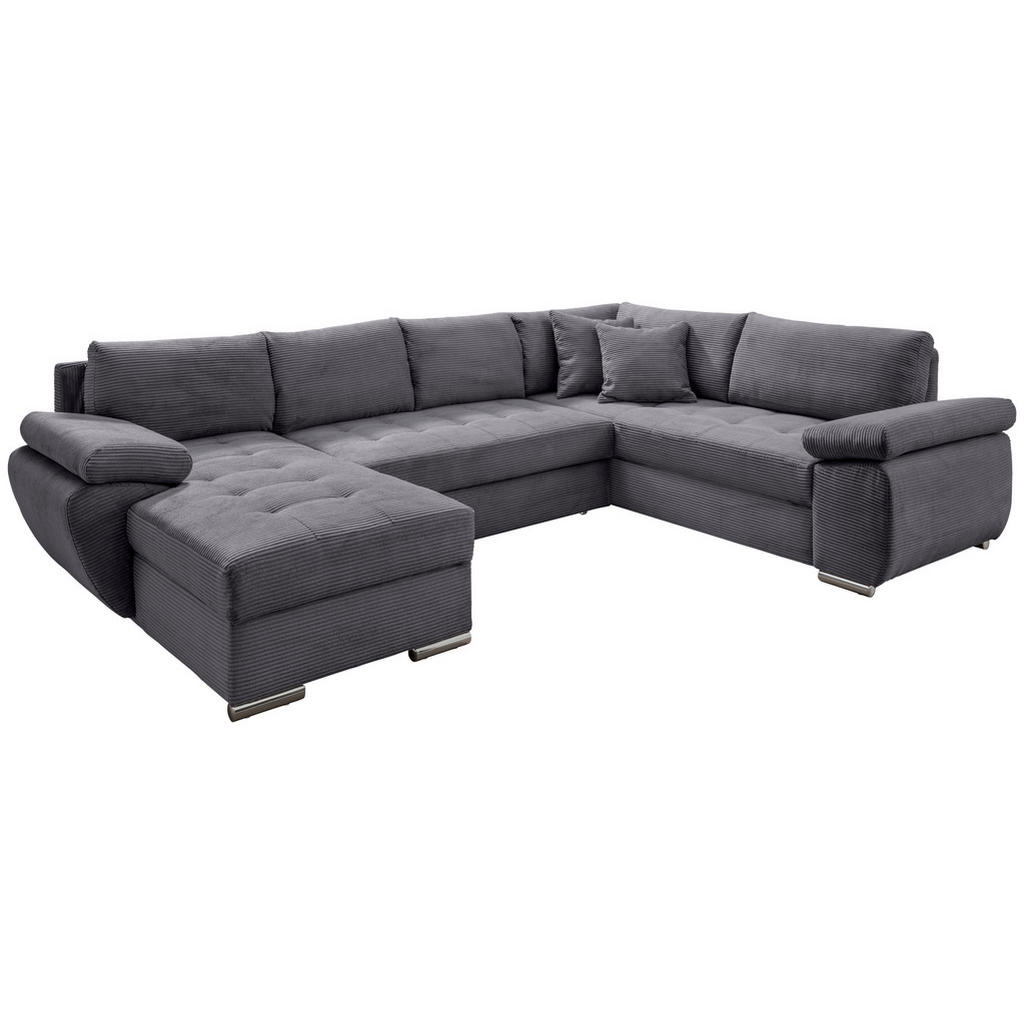 P & B SEDACIA SÚPRAVA, textil, sivá