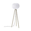 STEHLEUCHTE PR Home Base   - Goldfarben/Weiß, LIFESTYLE, Textil/Metall (40/125/40cm)