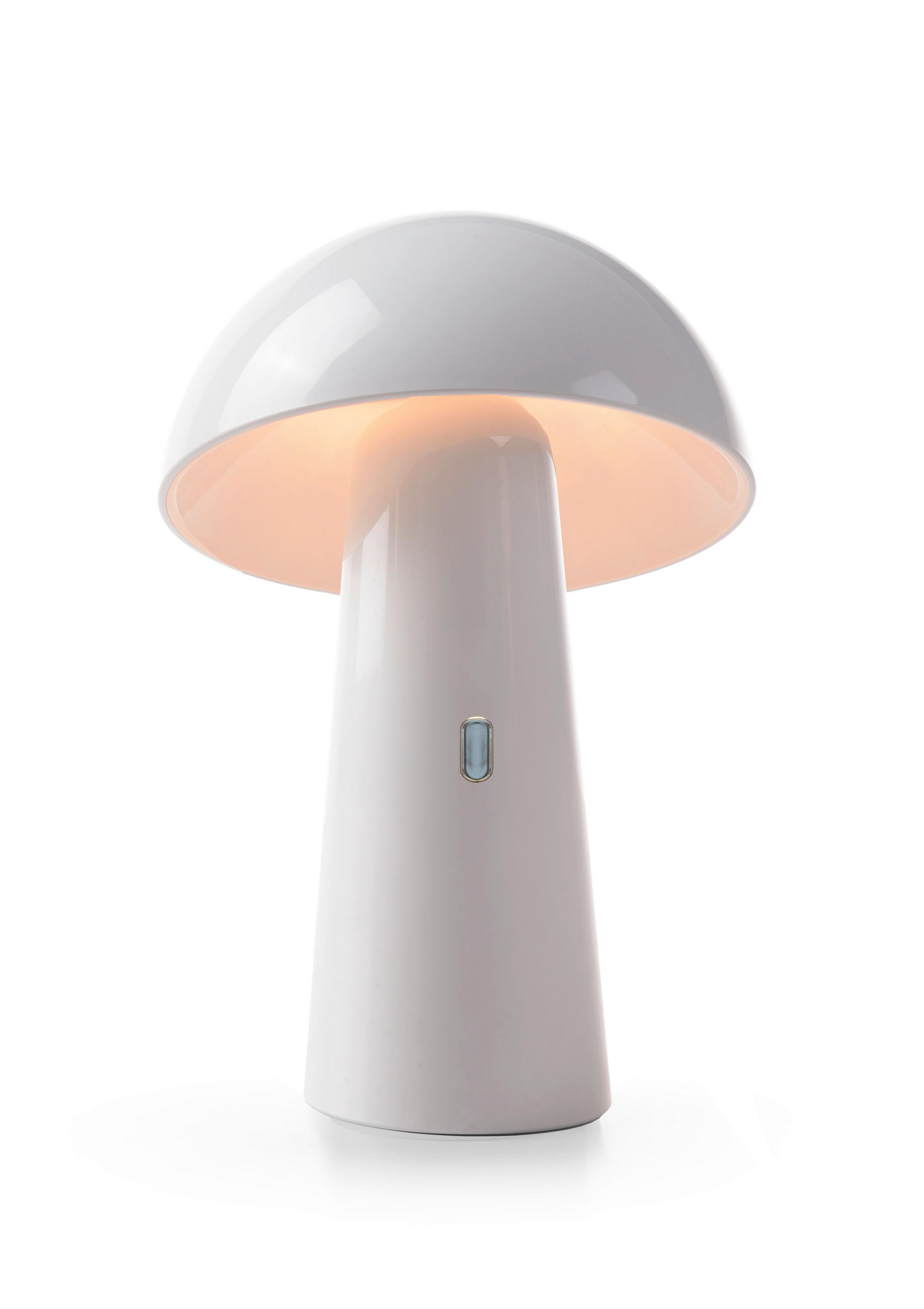 Thumbnail - New Garden Akku-Tischleuchte Shitake, Weiß, Kunststoff, 16.5x25.5x16.5 cm, 3-fach schaltbar, Touch-Schalter (on/off), tr...
