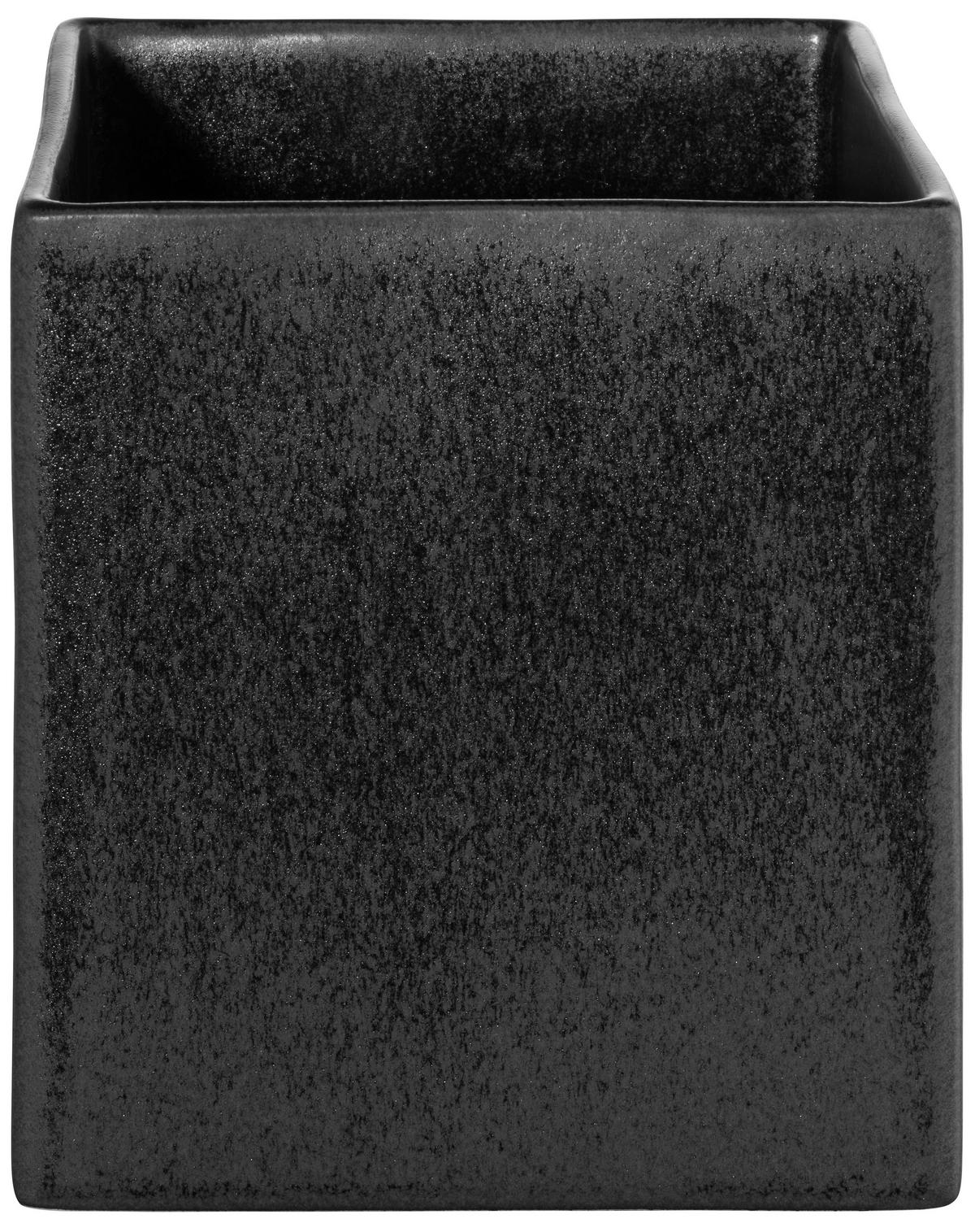 ÜBERTOPF - Schwarz, Basics, Keramik (12/12/12cm) - ASA