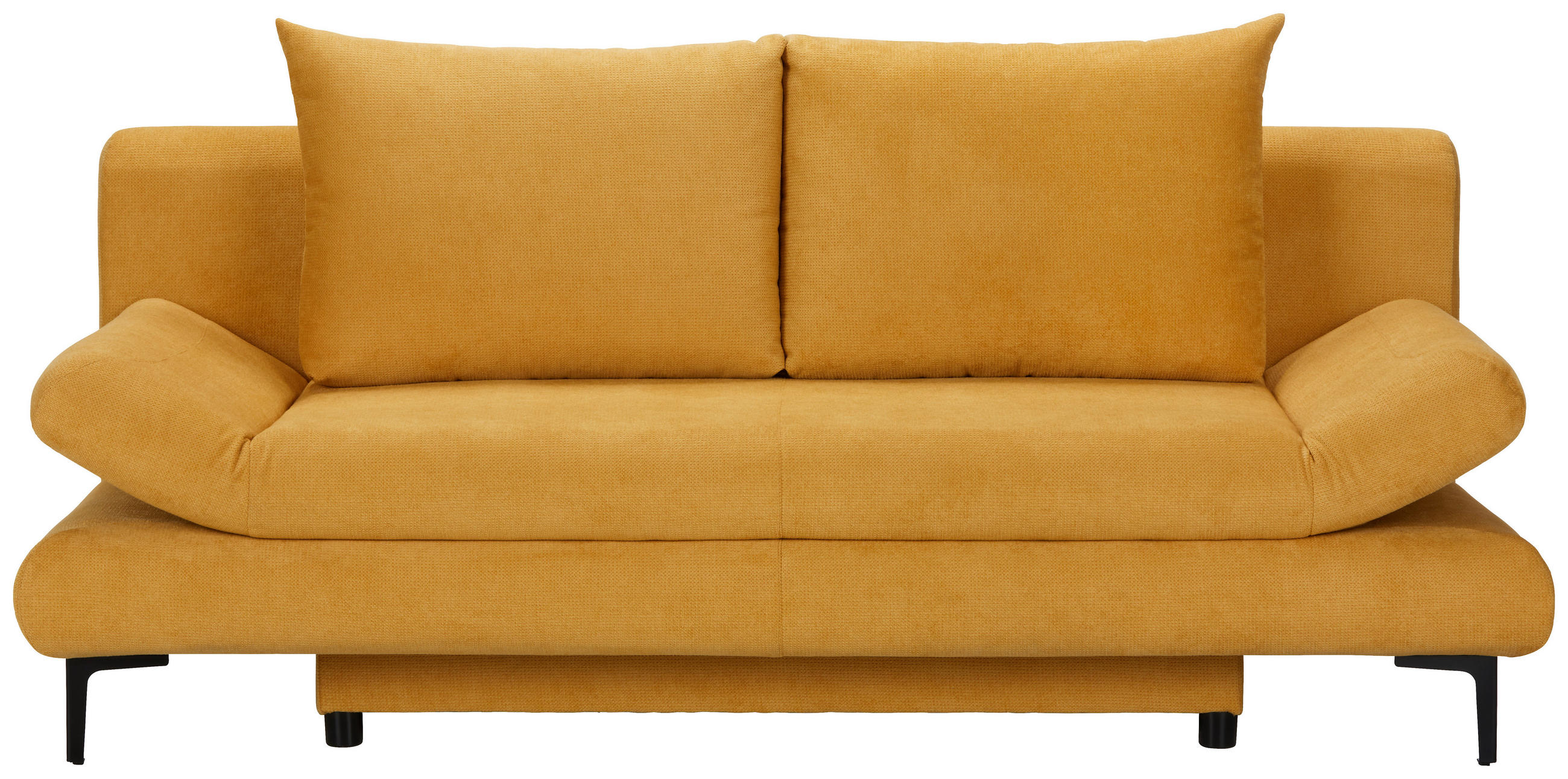 BÄDDSOFFA i flatväv gul  - svart/gul, Modern, textil (191/42-76/86cm) - MID.YOU