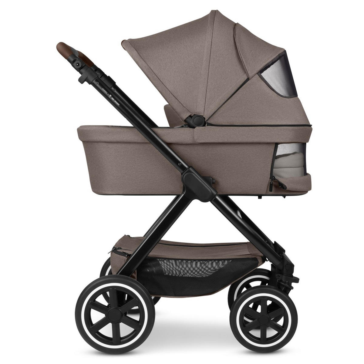KINDERWAGENSET Samba 2 All in One Set Maxi Cosi  - Schwarz/Cappuccino, Basics, Textil/Metall (88/60/108cm) - ABC Design