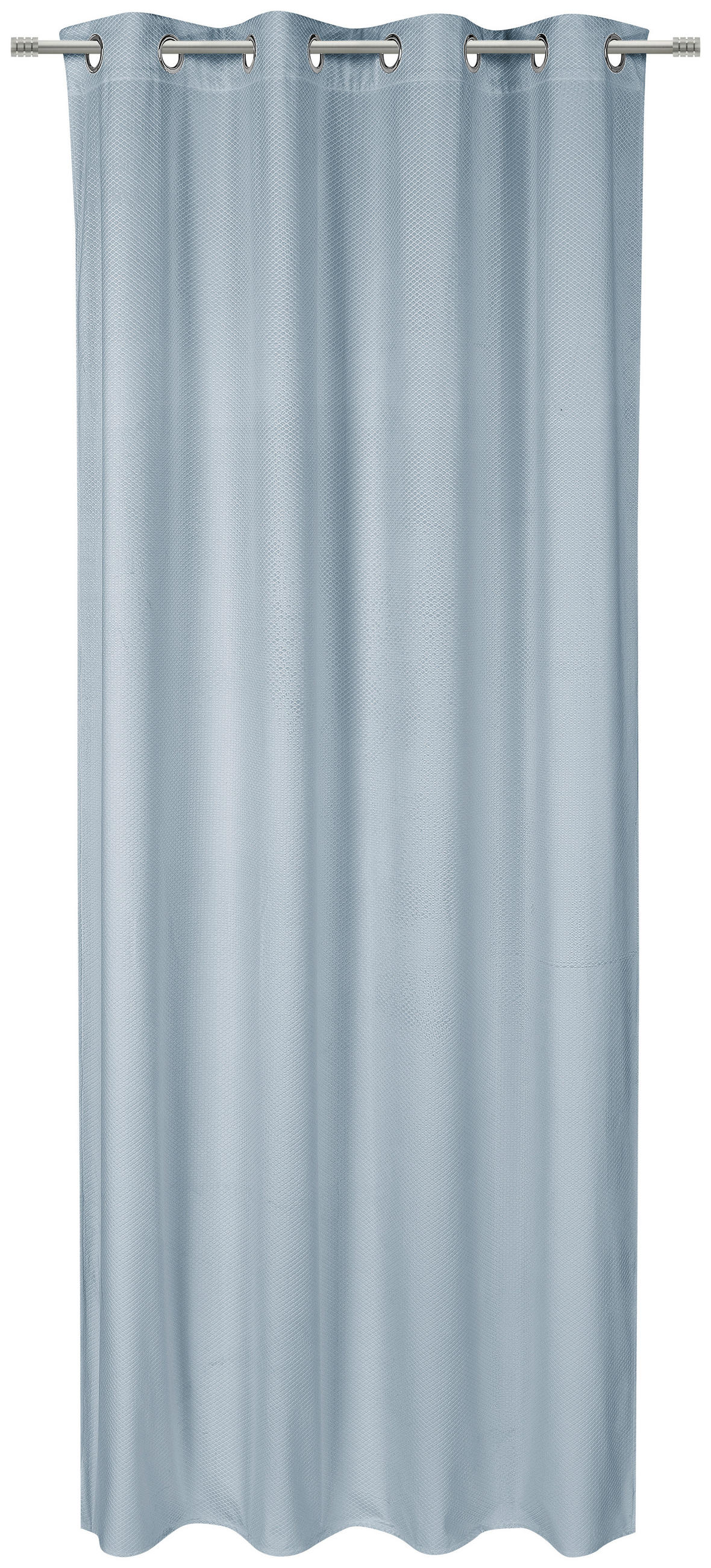 PERDEA CU INELE TIP CAPSĂ obscuritate  - albastru, Konventionell, textil (140/245cm) - Esposa