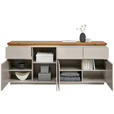 SIDEBOARD 195/82/42 cm  - Kaschmir/Eichefarben, KONVENTIONELL, Holz/Holzwerkstoff (195/82/42cm) - Novel