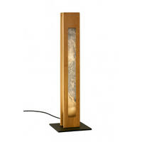 LED-TISCHLEUCHTE Schliersee   - Dunkelgrau/Schwarz, Natur, Stein/Metall (55/15/15cm) - Waldwelt