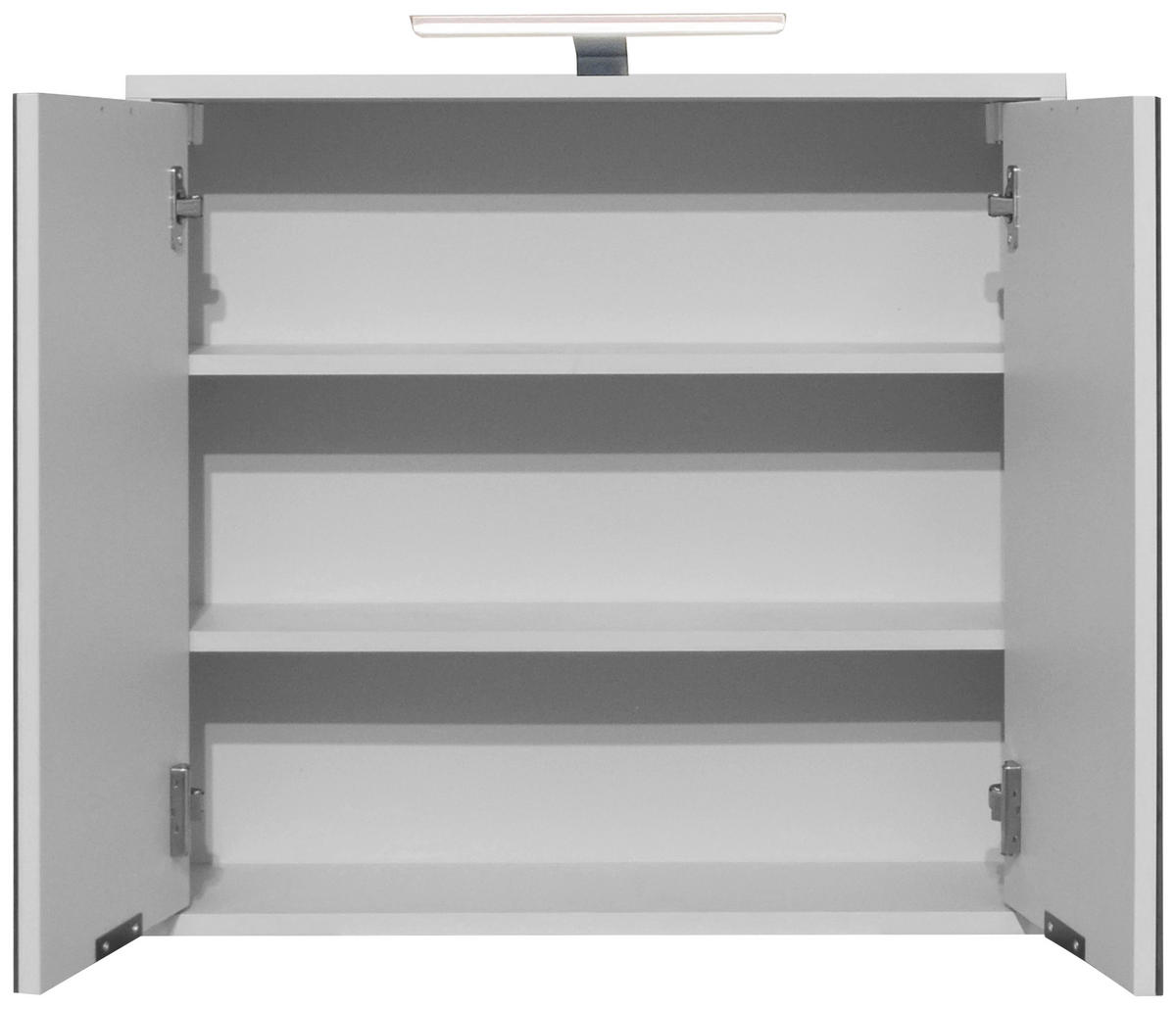 SPIEGELSCHRANK 71/65/22 cm  - Schwarz/Grau, MODERN, Holzwerkstoff/Metall (71/65/22cm) - Livetastic