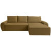 ECKSOFA - Senfgelb/Schwarz, KONVENTIONELL, Kunststoff/Textil (292/173cm) - Carryhome