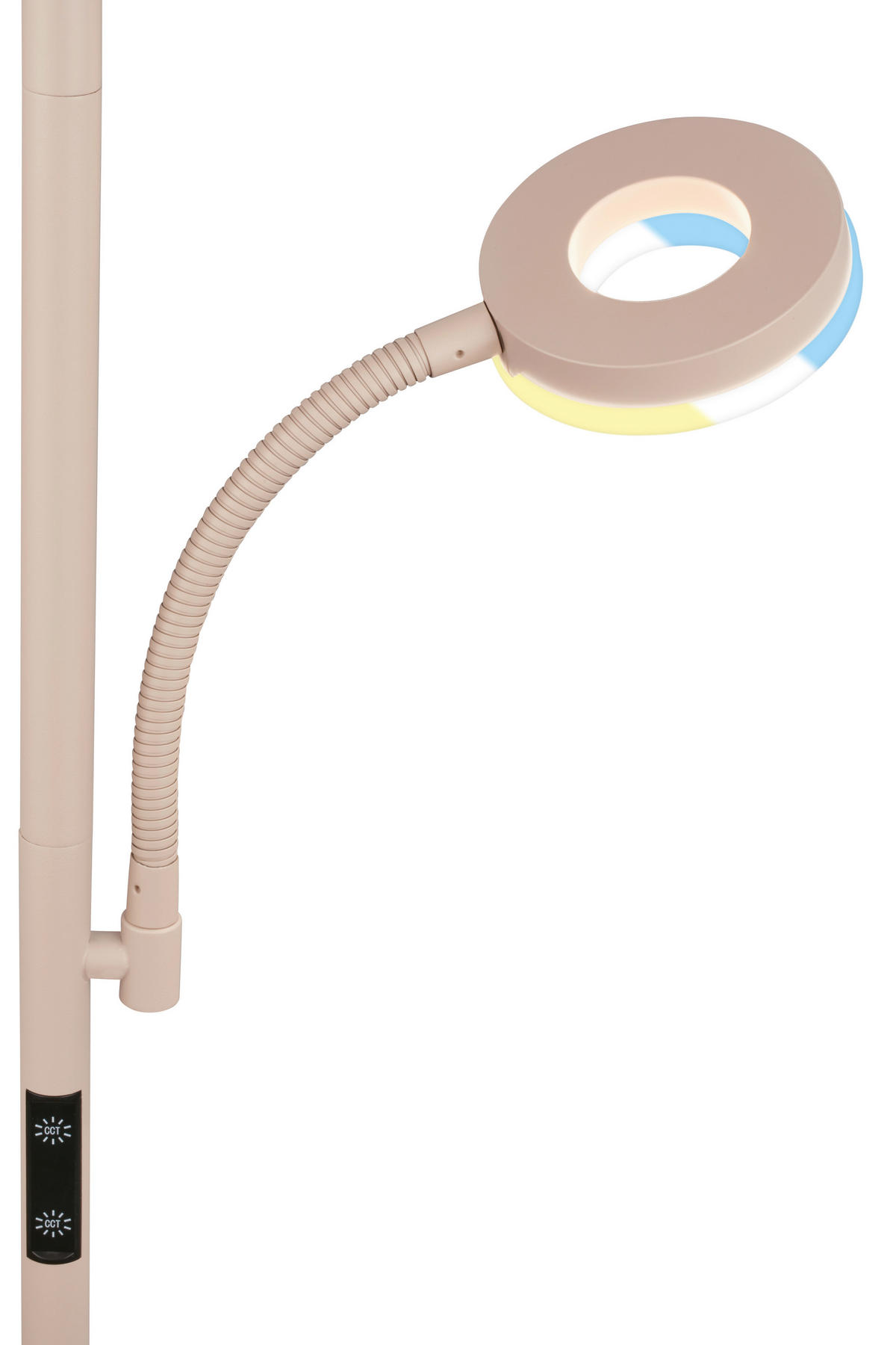 LED ÁLLÓLÁMPA - bézs, Basics, műanyag/fém (26/180cm)