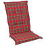 SESSELAUFLAGE Karo - Gelb/Rot, KONVENTIONELL, Textil (50/120/9cm)