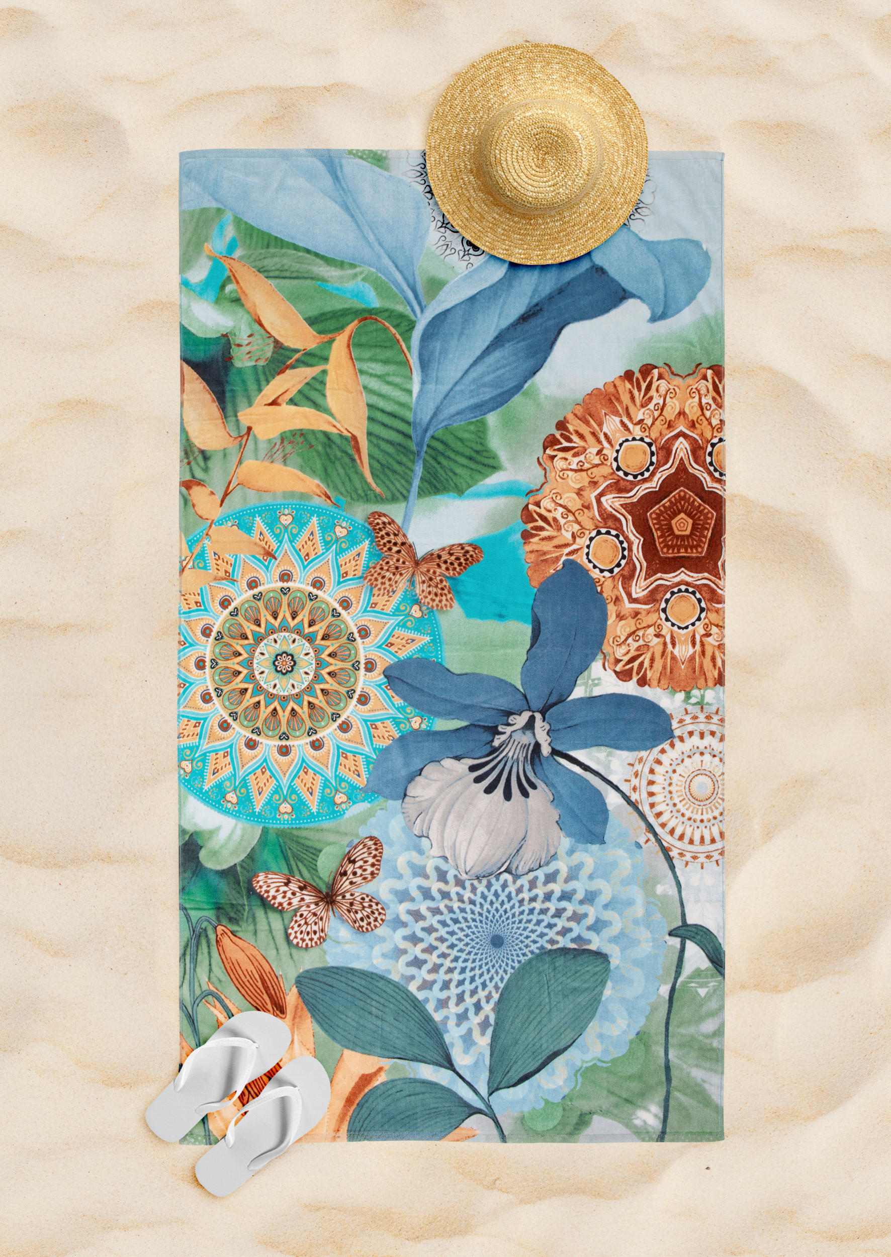 STRANDTUCH Multicolor 100/180 cm  - Multicolor, Trend, Textil (100/180cm)