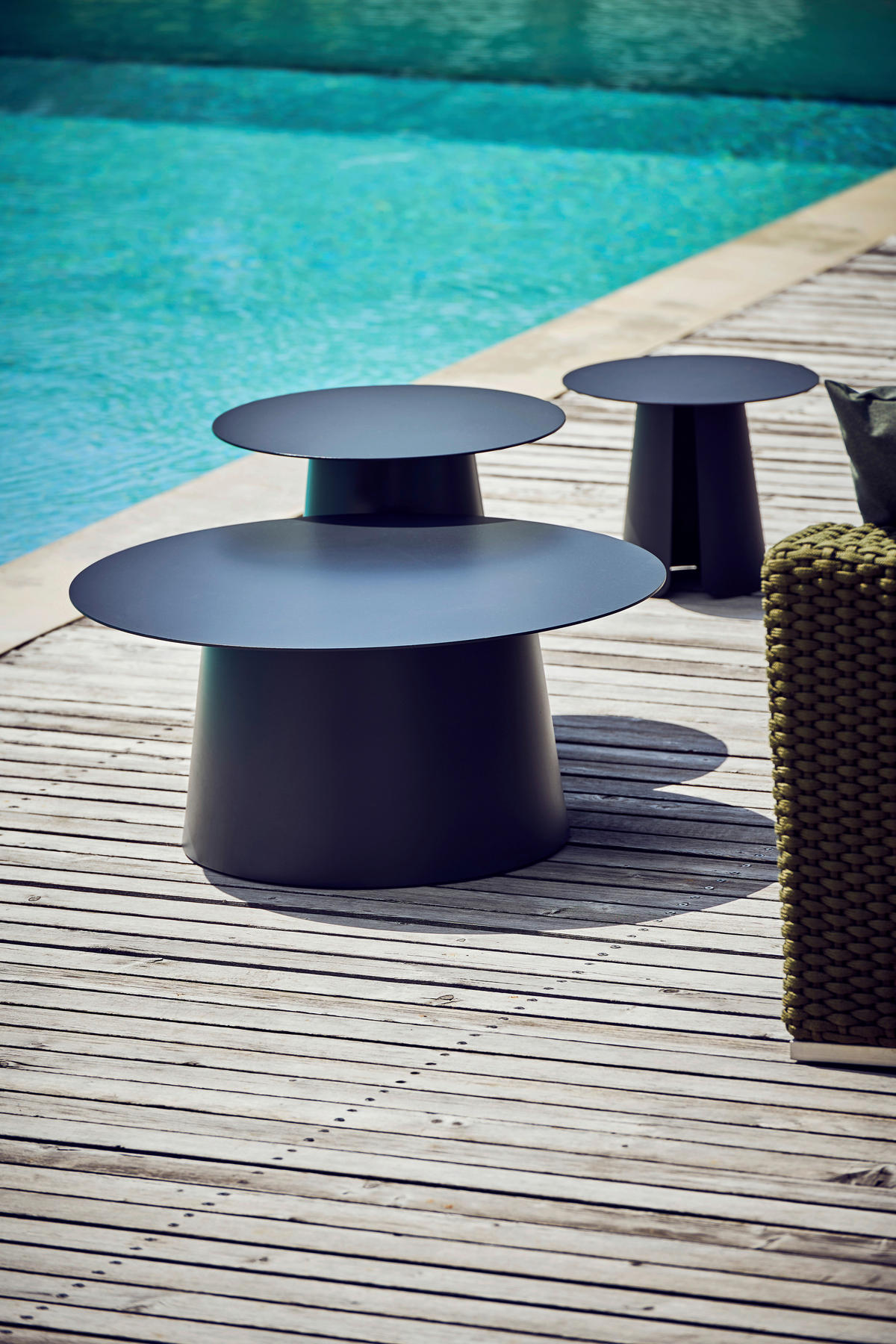 GARTENBEISTELLTISCH 80/80/36 cm Metall  - Anthrazit, Basics, Metall (80/80/36cm) - Jan Kurtz