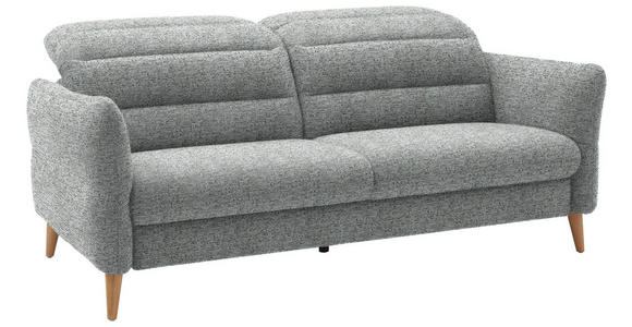 2-SITZER-SOFA in Webstoff Pastellblau  - Eiche Bianco/Pastellblau, Design, Holz/Textil (192-220/85-106/112cm) - Dieter Knoll