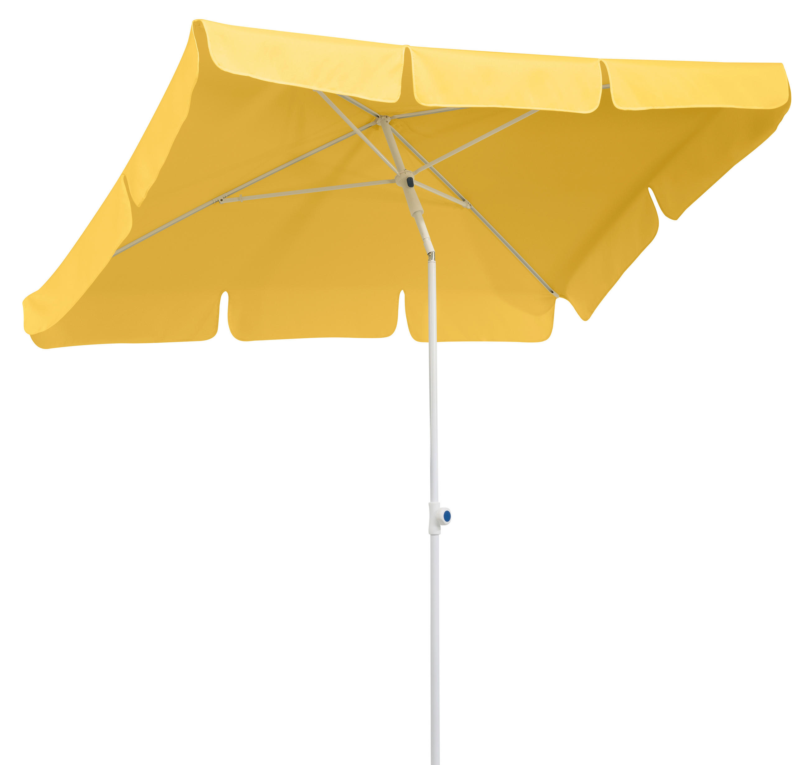 SLNEČNÍK 120/225/180 cm - žltá/biela, Basics, kov/textil (120/225/180cm)