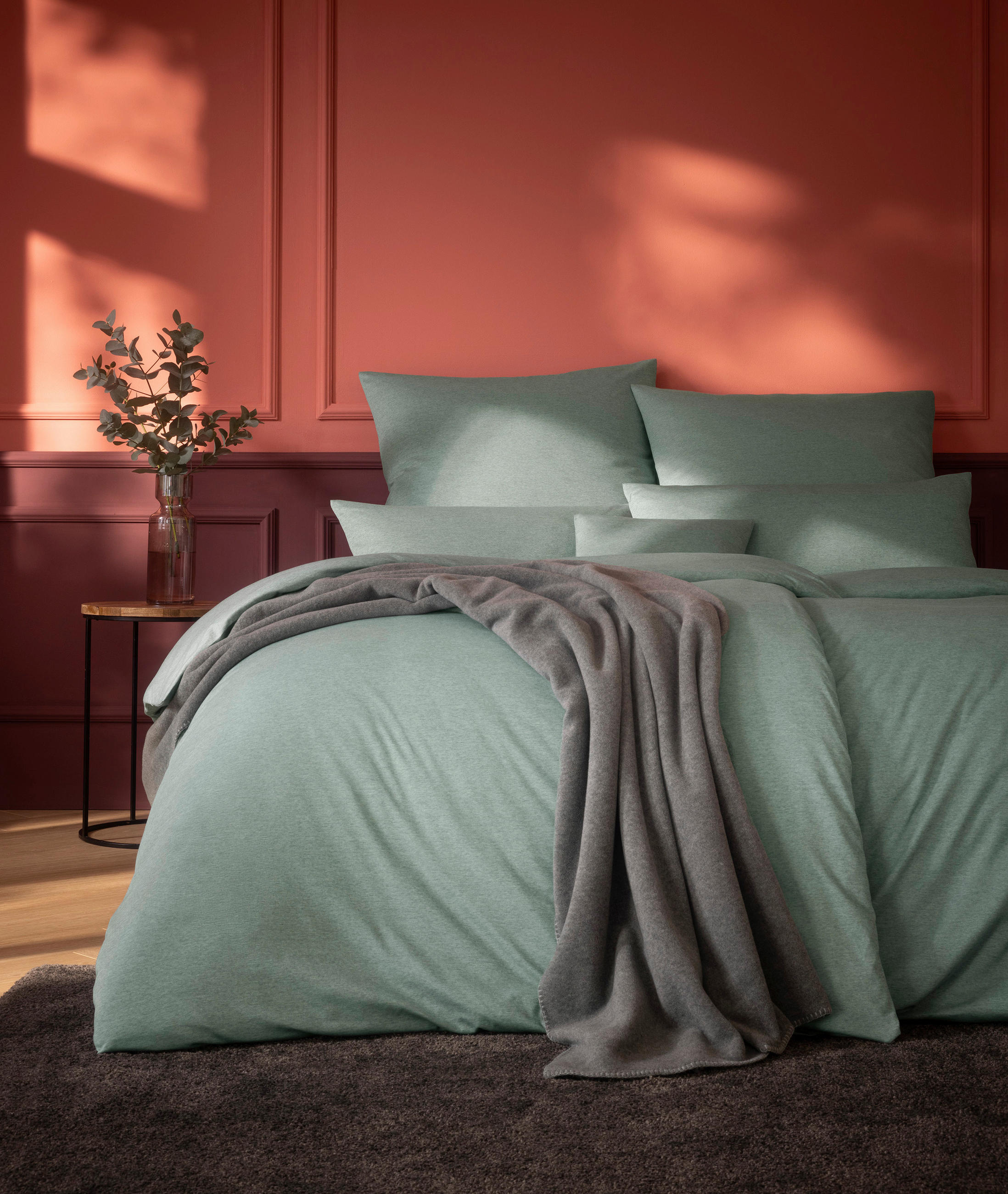 BETTWÄSCHE Atelier Interlock-Jersey 200/200 cm  - Mintgrün, Design, Textil (200/200cm) - Estella