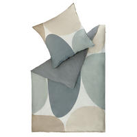 WENDEBETTWÄSCHE SW-Pebble grau Perkal 135/200 cm  - Beige/Creme, Design, Textil (135/200cm) - Schöner Wohnen