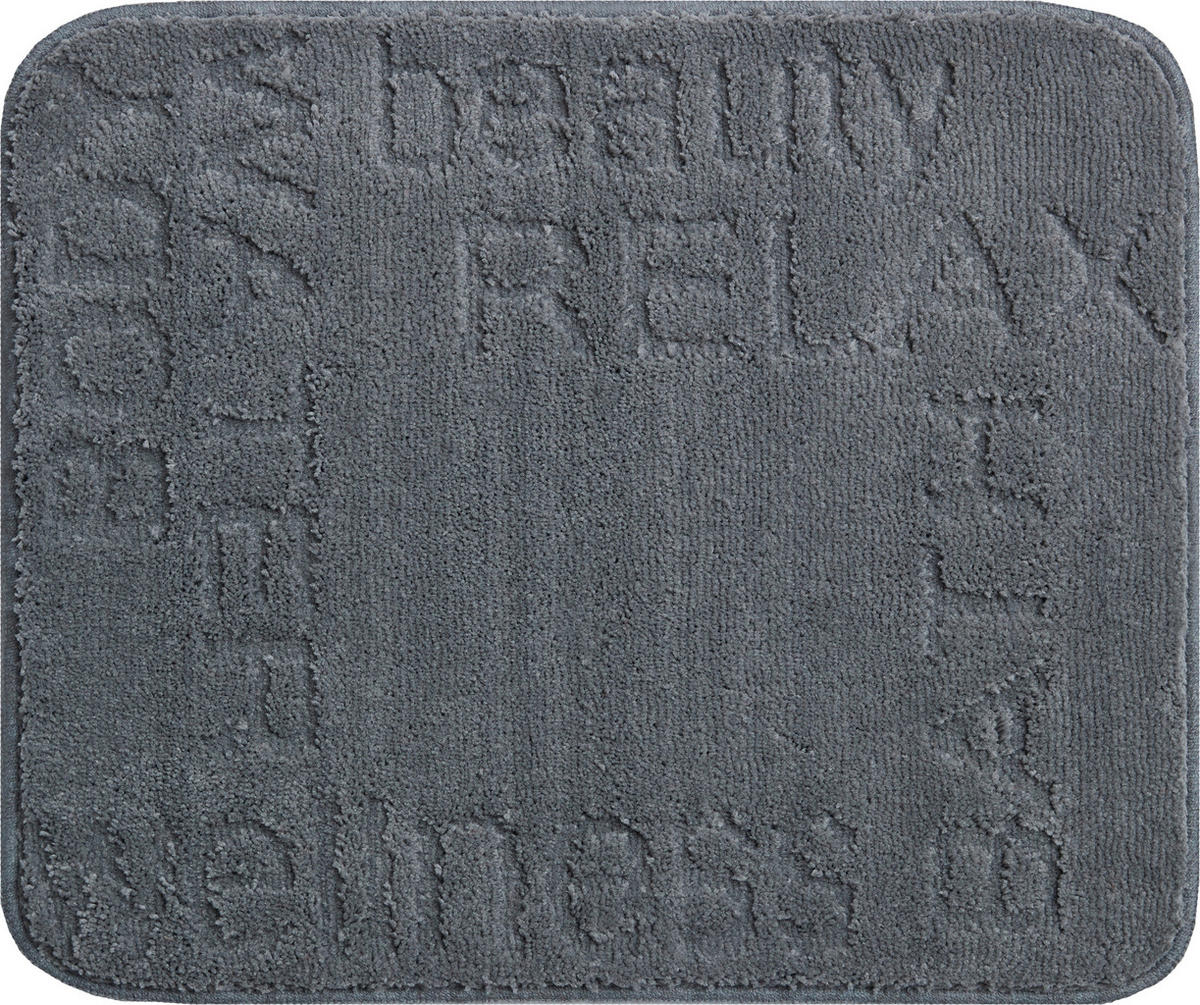PREDLOŽKA PRED BIDET, 40/50 cm - antracitová, Basics, textil/plast (40/50cm) - Grund