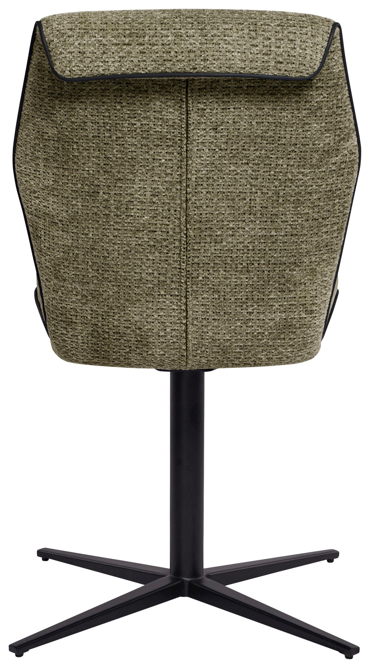 STOL, kovina, tekstil zelena  - črna/zelena, Design, kovina/tekstil (48/88/63cm) - Novel