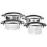 KOCHTOPFSET Edelstahl 4-teilig - Basics, Metall (56,5/38,5/25cm) - FISSLER