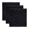 FROTTIERSET Superwuschel Schwarz 3-teilig  - Schwarz, Basics, Textil (30/30cm) - Moeve