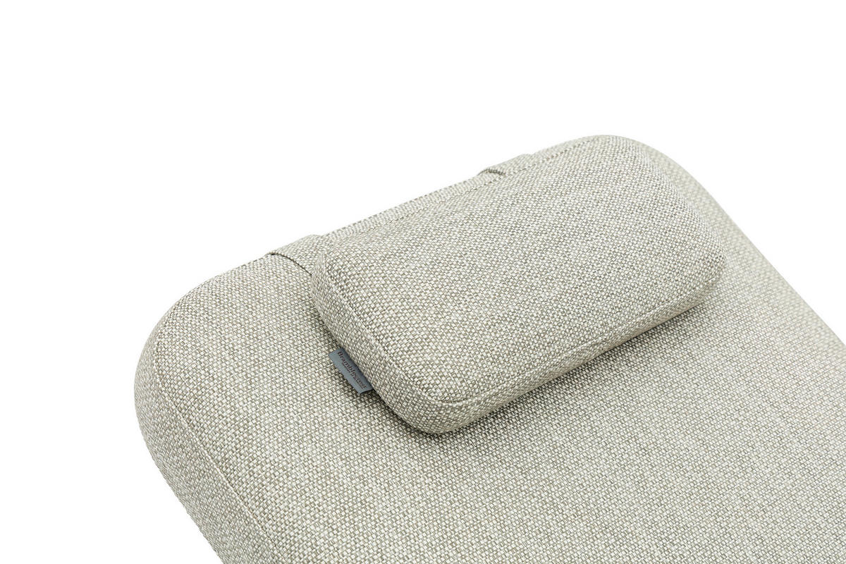 GARTENBANK 199/78/81 cm  in Taupe, Hellgrau  - Taupe/Hellgrau, Design, Textil/Metall (199/78/81cm) - Zebra 