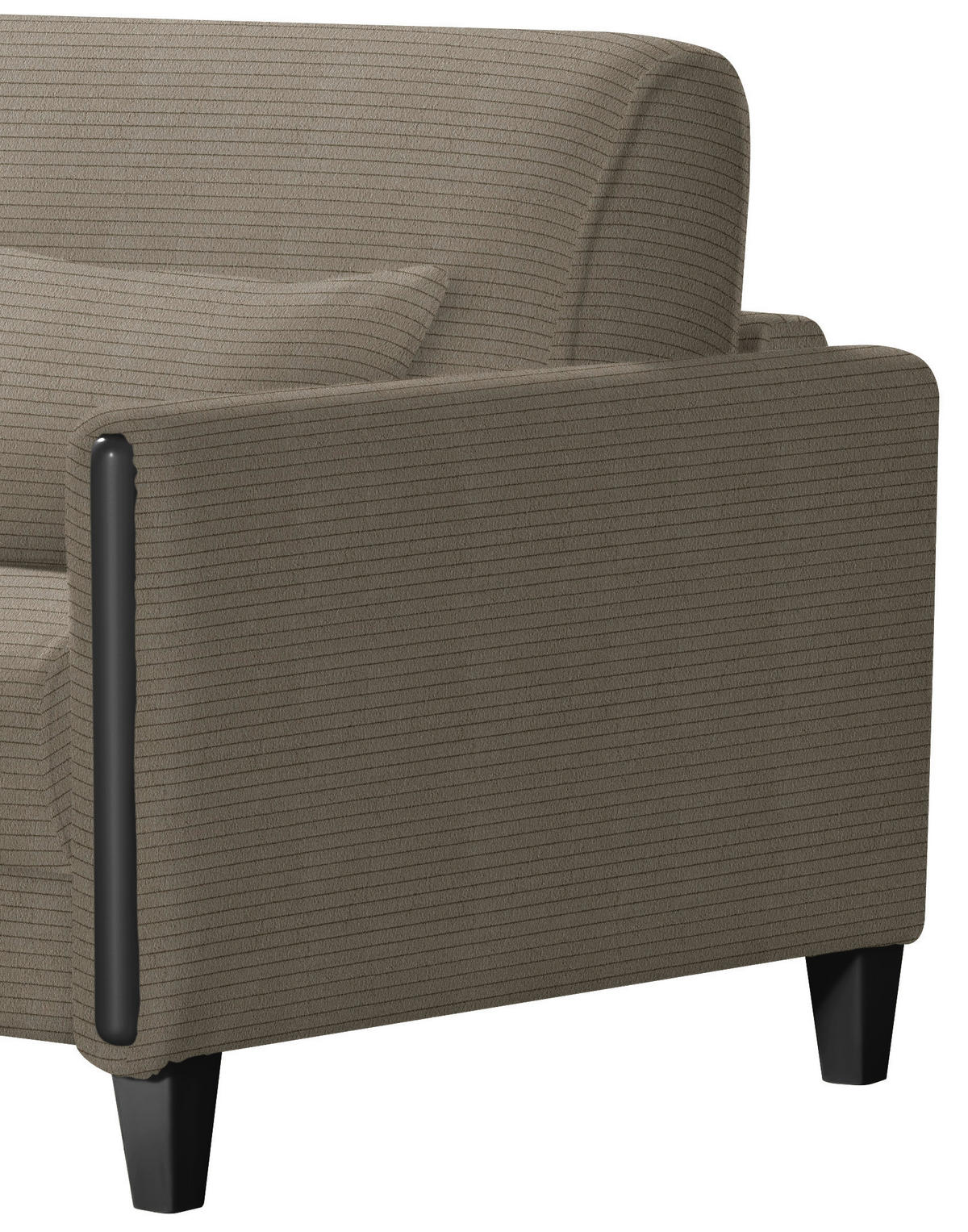 SCHLAFSOFA in Holz, Textil Braun, Schwarz  - Schwarz/Braun, Design, Holz/Textil (174/88/104cm) - Niels Andersson
