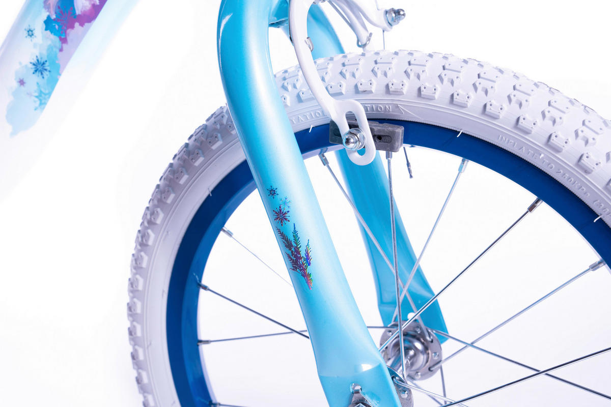 KINDERFAHRRAD 16 Zoll  - Weiß/Hellblau, Basics, Metall (54/84.5/112cm)