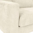 BIGSOFA Cord Beige  - Beige/Schwarz, KONVENTIONELL, Kunststoff/Textil (260/66/115cm) - Carryhome