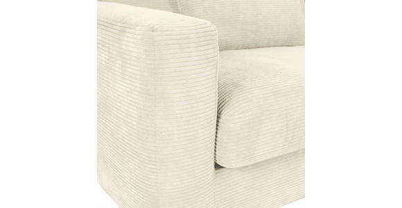 BIGSOFA Cord Beige  - Beige/Schwarz, KONVENTIONELL, Kunststoff/Textil (260/66/115cm) - Carryhome