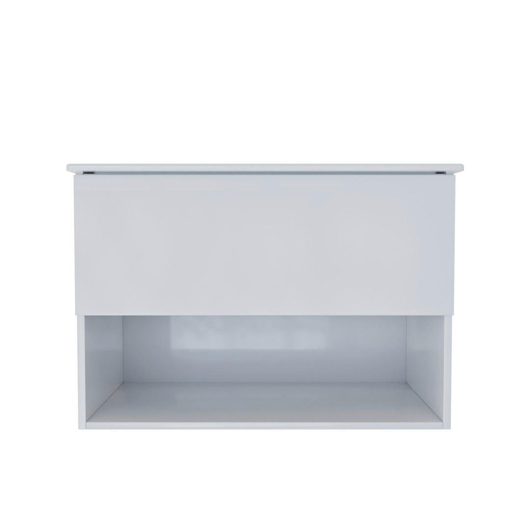 KOMBI UMIVAONIK  bijela visoki sjaj  - bijela visoki sjaj, Basics, drvo/keramika (81/46,5/56,5cm)