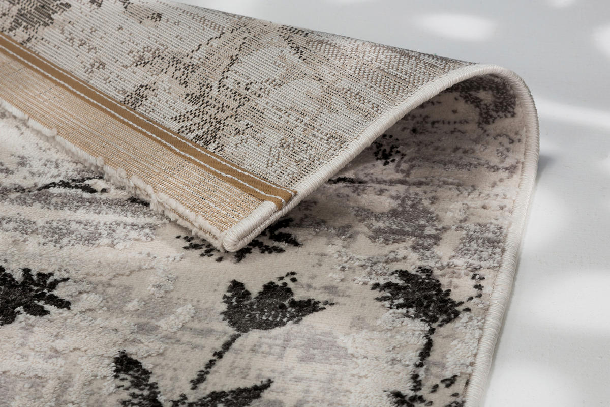 WEBTEPPICH 133/190 cm Antea  - Beige/Schwarz, Design, Textil (133/190cm) - Schöner Wohnen