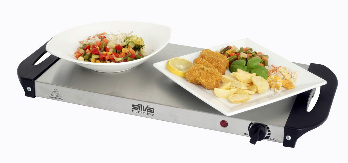 CHAFING-DISH  - Edelstahlfarben/Schwarz, Basics, Metall (64/14/36,4cm) - Silva Homeline