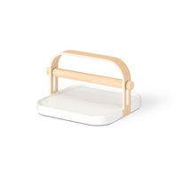 DRŽAČ SALVETA  - bijela/prirodne boje, Basics, kamen/drvo (23/20/13cm) - Umbra