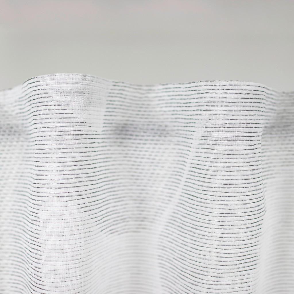 Thumbnail - Fertigvorhang, Weiß, Textil, Blätter, 140x245 cm, Oeko-Tex® Standard 100, beliebig kürzbar, für Stange und Schiene geeig...
