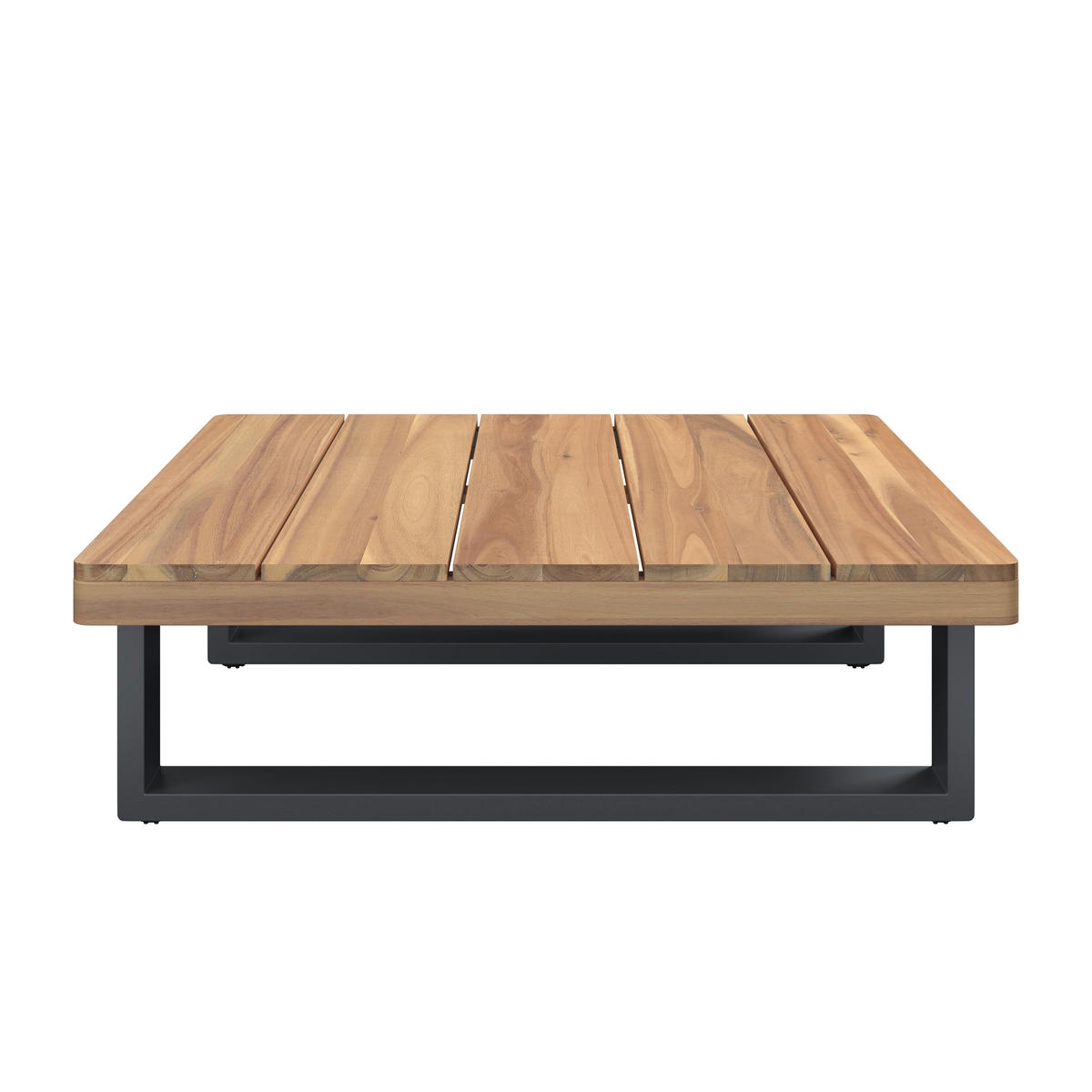 LOUNGEGARNITUR 4-teilig  232/232 cm  Akazie massiv Stahl  - Taupe/Anthrazit, Natur, Holz/Textil (232/232cm) - Ambia Garden