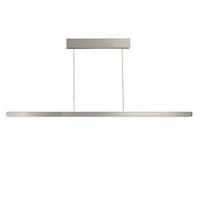 LED-HÄNGELEUCHTE 650 145/1,5/3,5 cm   - Nickelfarben, Design, Metall (145/1,5/3,5cm) - Ambiente