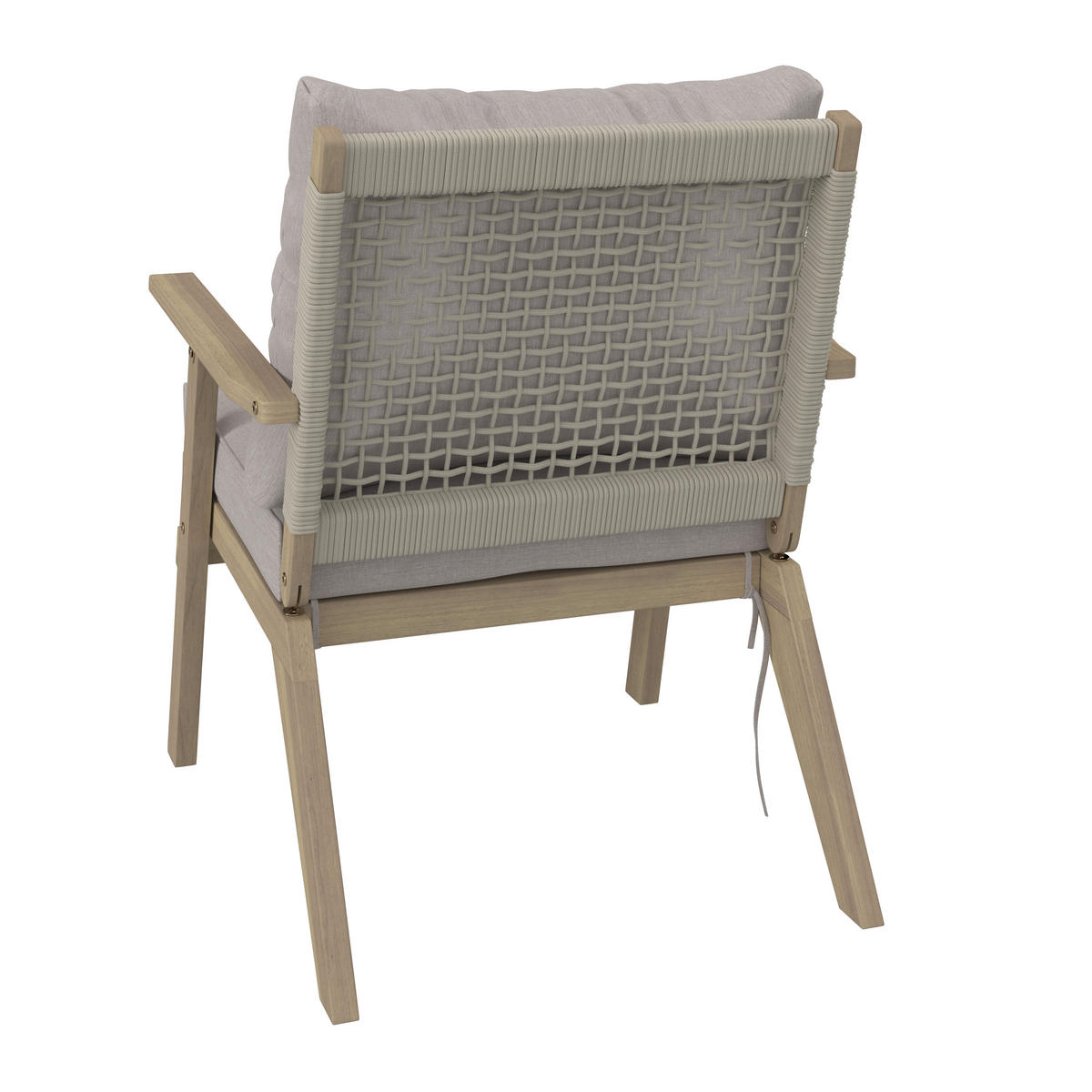 SÚPRAVA ZÁHRADNÉHO NÁBYTKU drevo - farba akácie/sivá, Modern, drevo/textil (0cm) - Ambia Garden